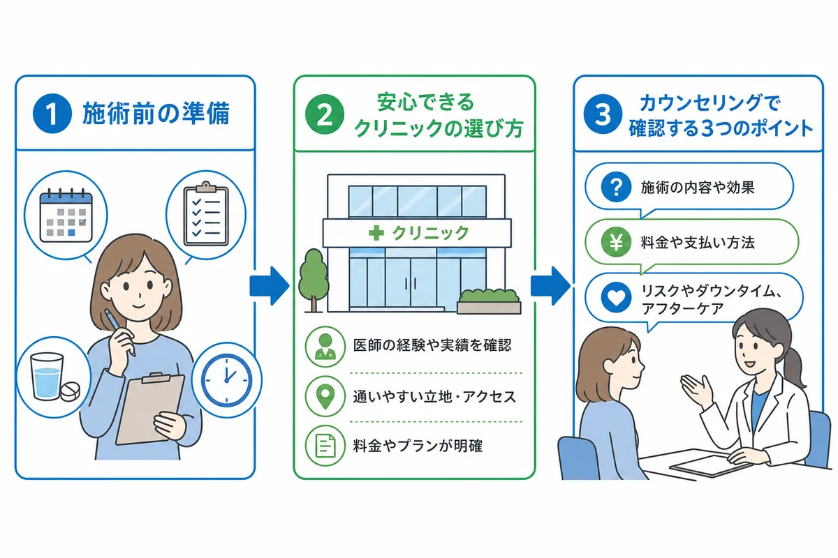 後悔しないために。安全なクリニックの選び方